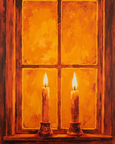 Hanukkah e-card design