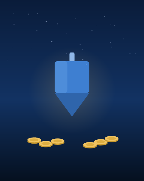 Hanukkah e-card design