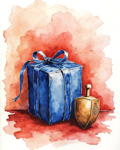 Hanukkah e-card design