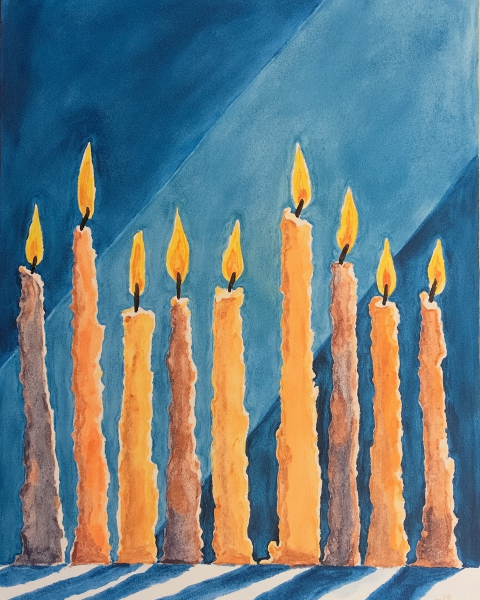 Hanukkah e-card design