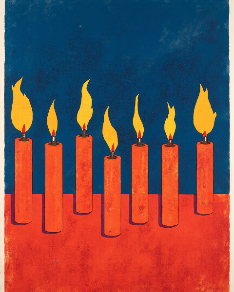 Hanukkah e-card design