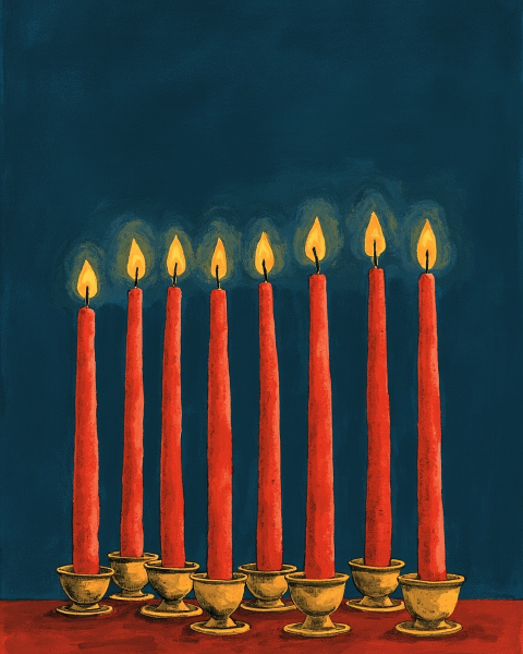 Hanukkah e-card design