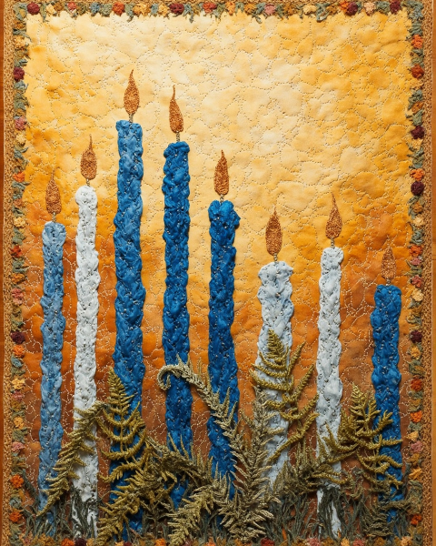 Hanukkah e-card design