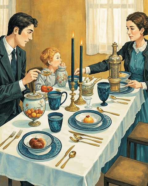 Hanukkah e-card design