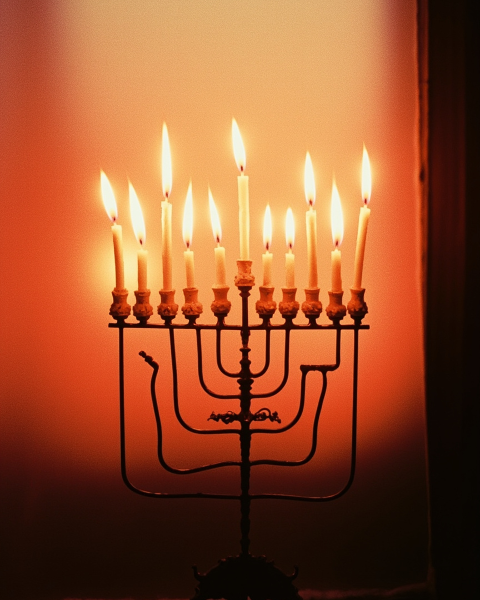 Hanukkah e-card design