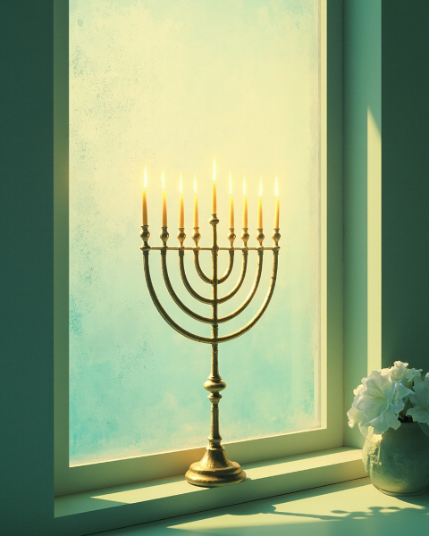 Hanukkah e-card design