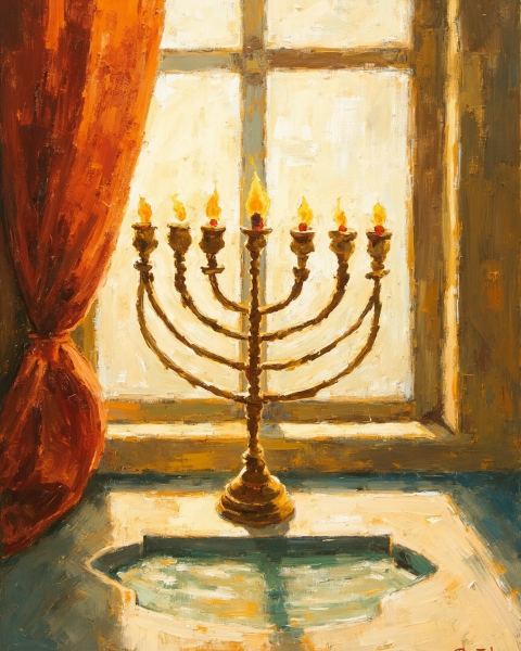 Hanukkah e-card design