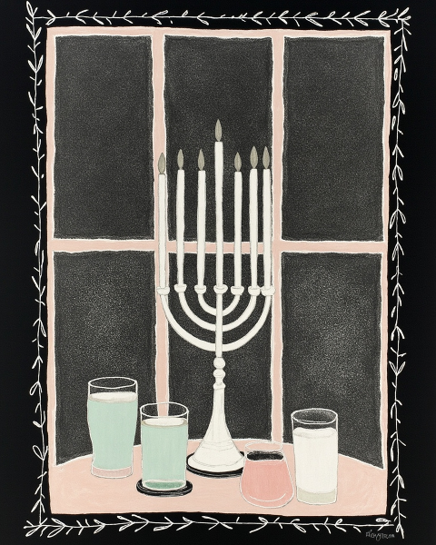 Hanukkah e-card design
