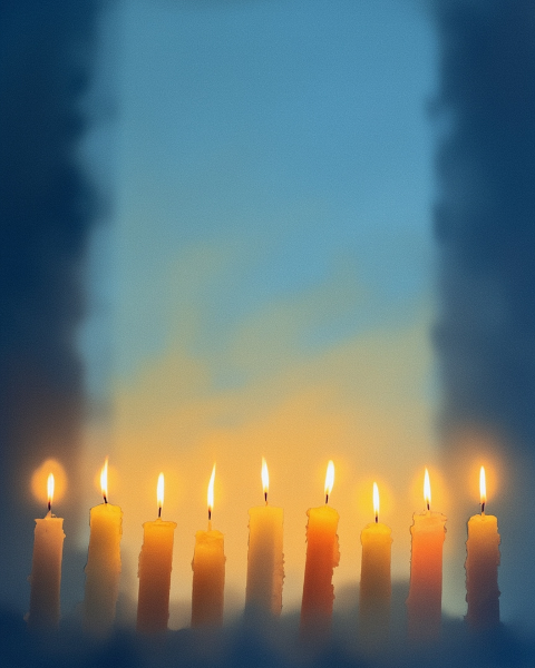 Hanukkah e-card design