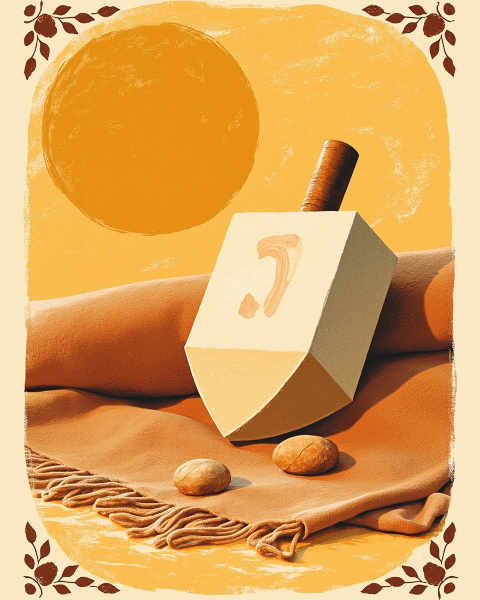Hanukkah e-card design