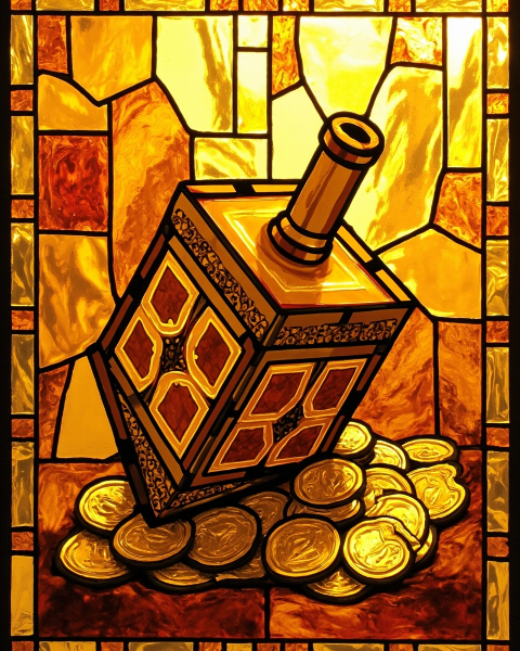 Hanukkah e-card design