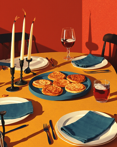 Hanukkah e-card design