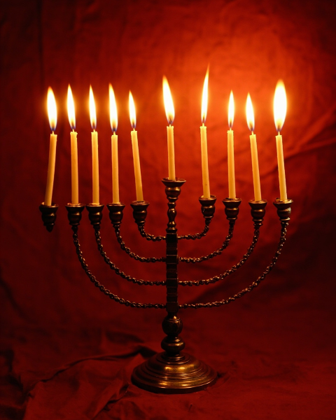Hanukkah e-card design