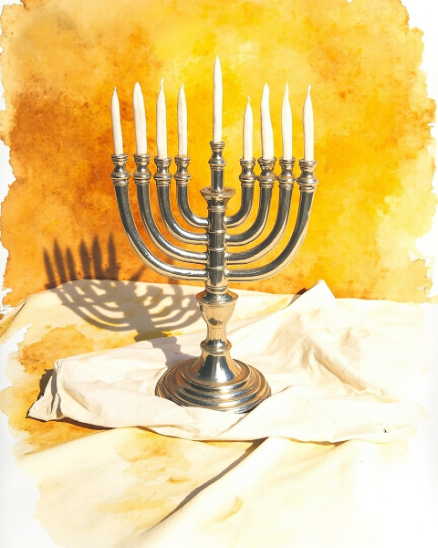 Hanukkah e-card design