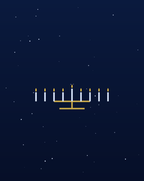 Hanukkah e-card design by @DittyCityTeam