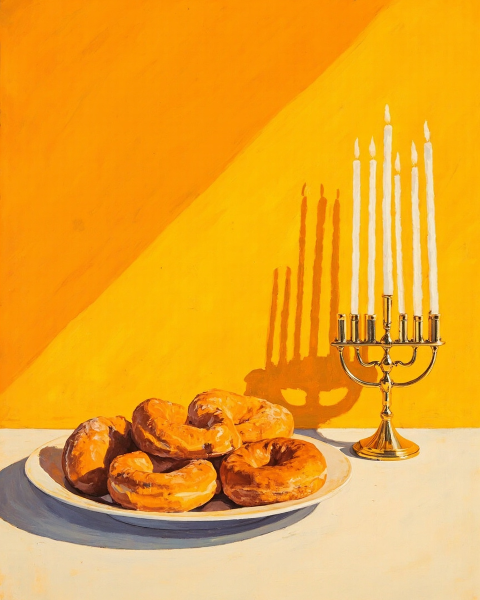 Hanukkah e-card design
