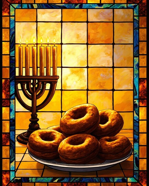 Hanukkah e-card design