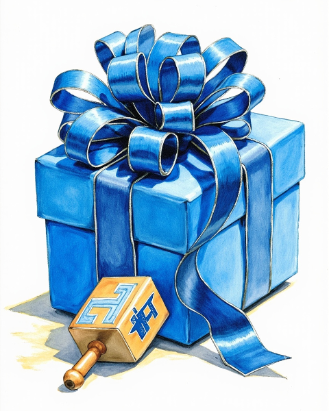 Hanukkah e-card design