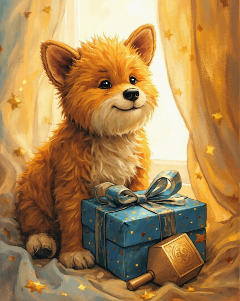Hanukkah e-card design