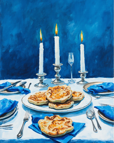Hanukkah e-card design