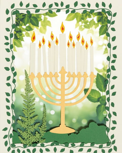 Hanukkah e-card design