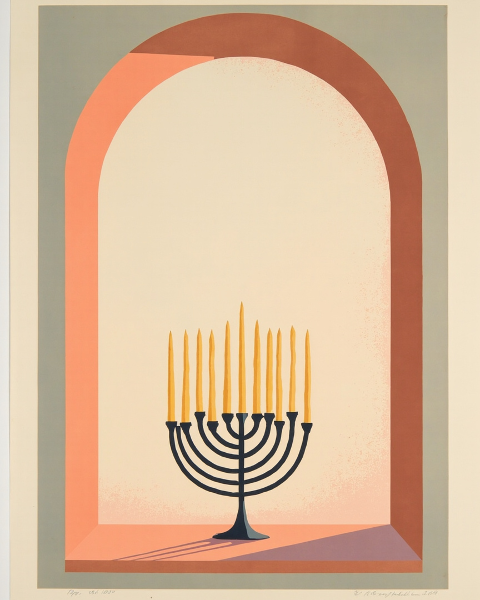 Hanukkah e-card design