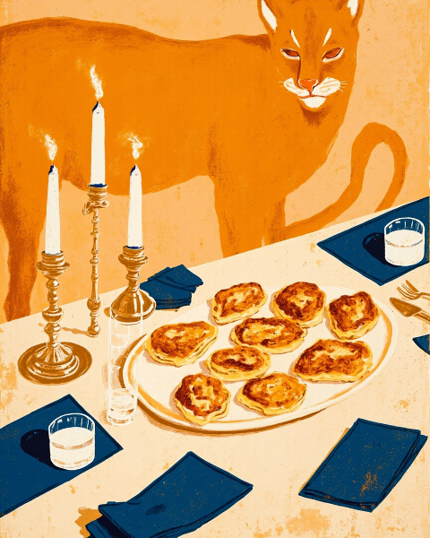 Hanukkah e-card design