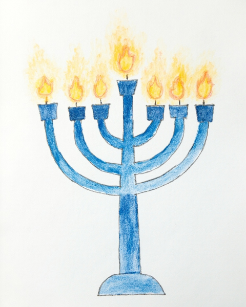 Hanukkah e-card design