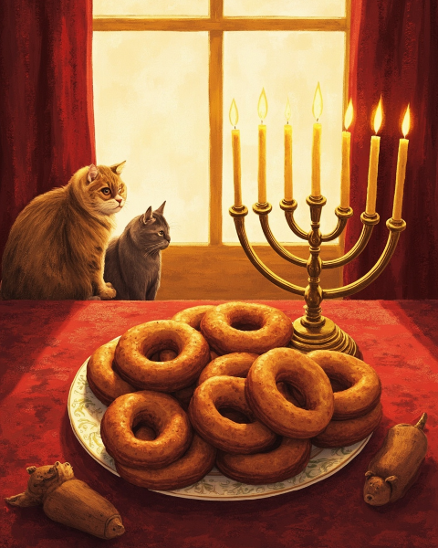 Hanukkah e-card design