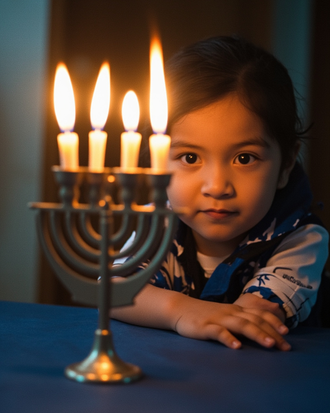 Hanukkah e-card design