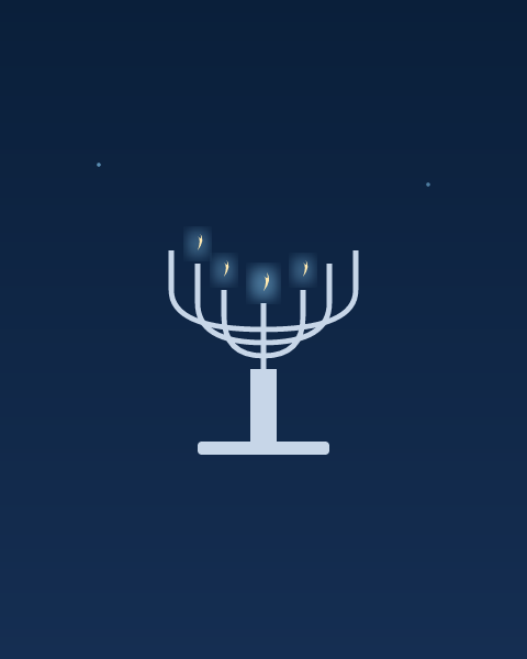 Hanukkah e-card design by @DittyCityTeam