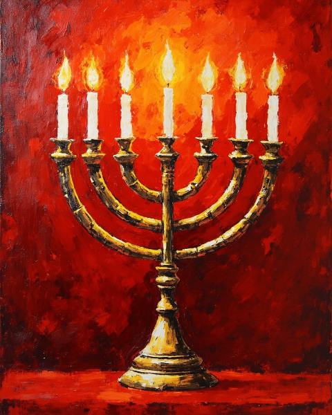 Hanukkah e-card design