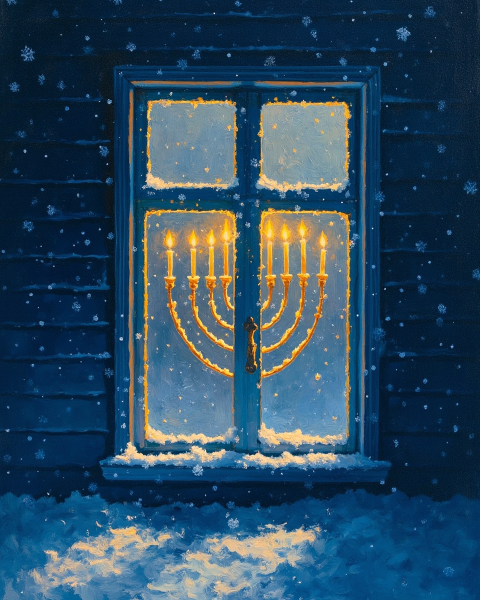 Hanukkah e-card design