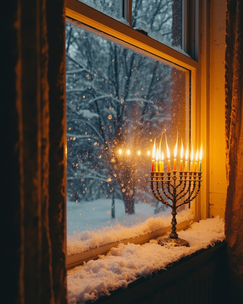 Hanukkah e-card design