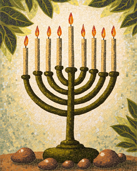 Hanukkah e-card design