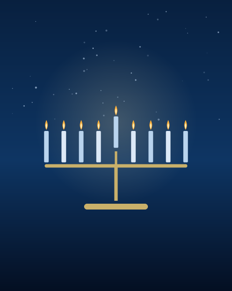 Hanukkah e-card design