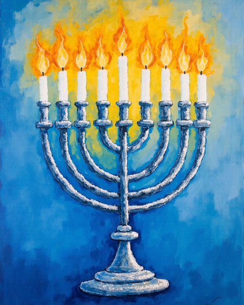 Hanukkah e-card design