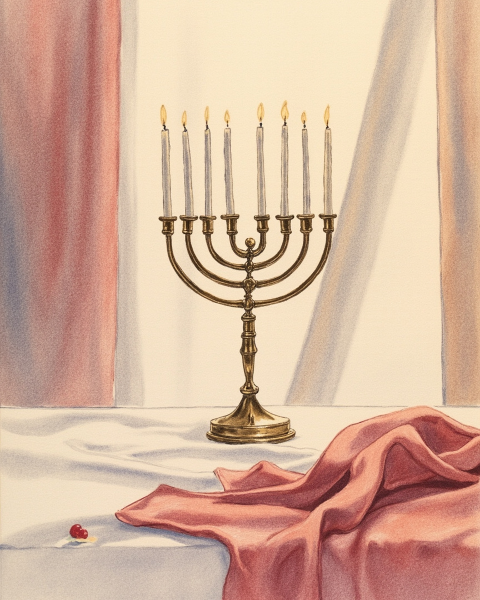 Hanukkah e-card design