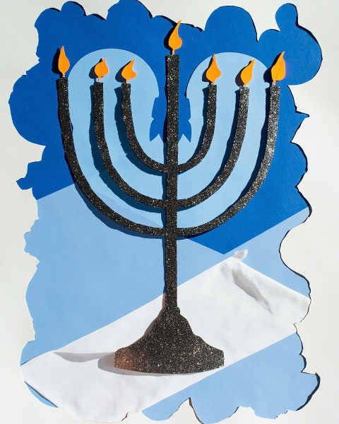 Hanukkah e-card design