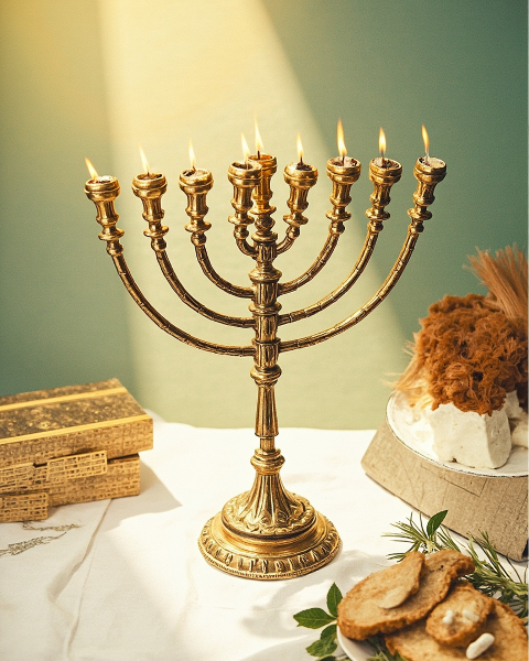Hanukkah e-card design