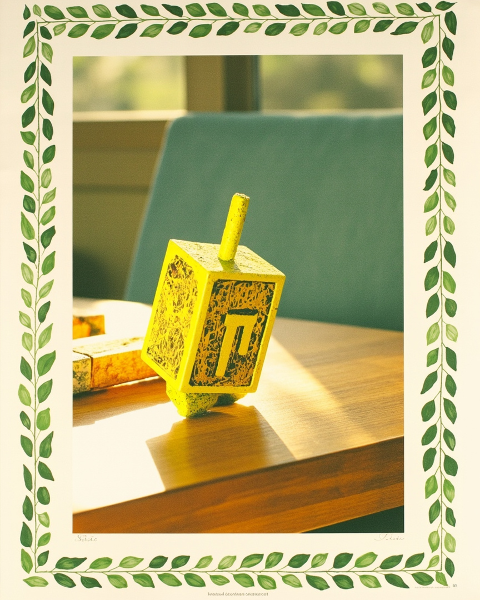 Hanukkah e-card design