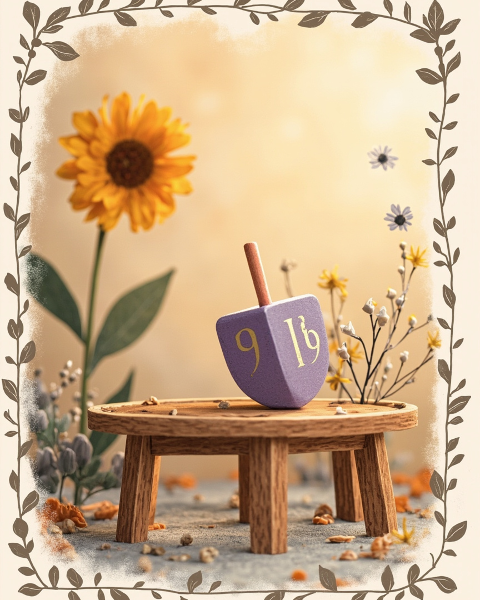 Hanukkah e-card design