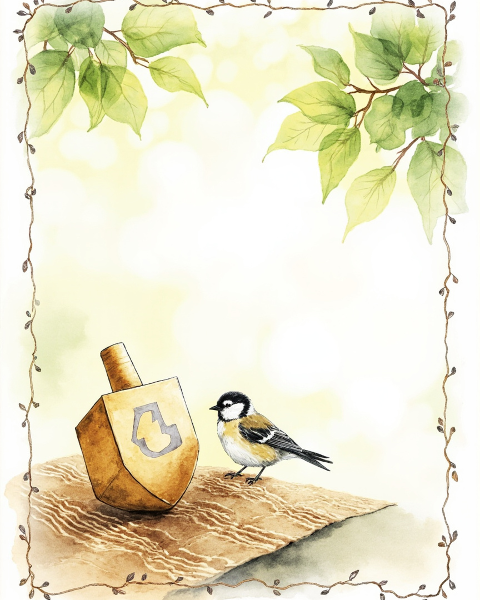 Hanukkah e-card design