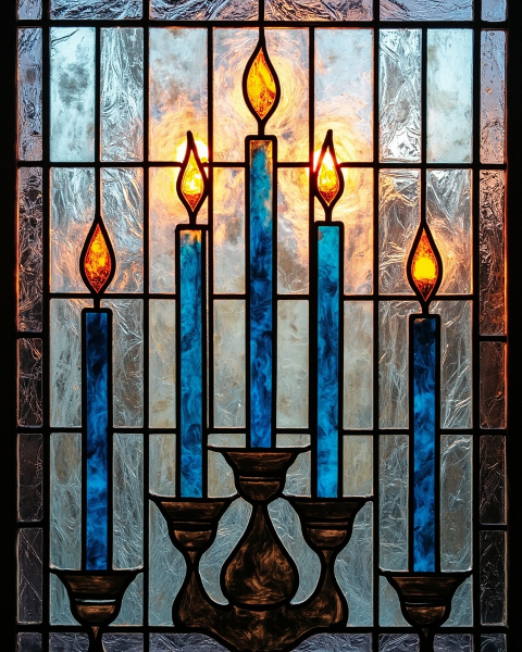Hanukkah e-card design