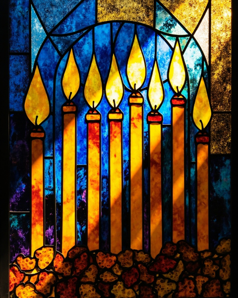 Hanukkah e-card design