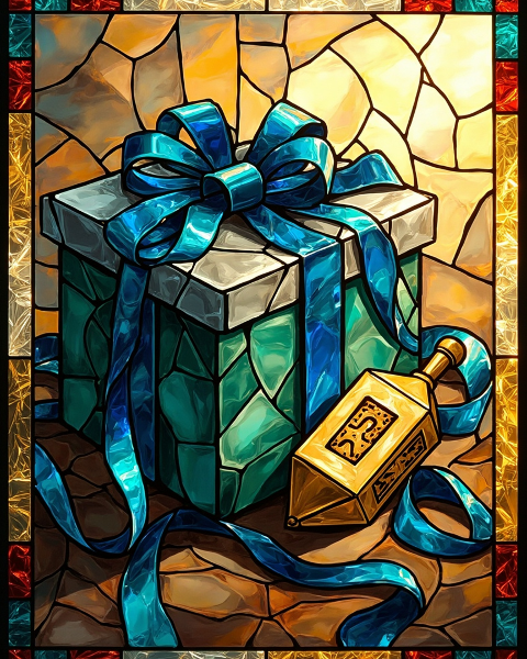 Hanukkah e-card design