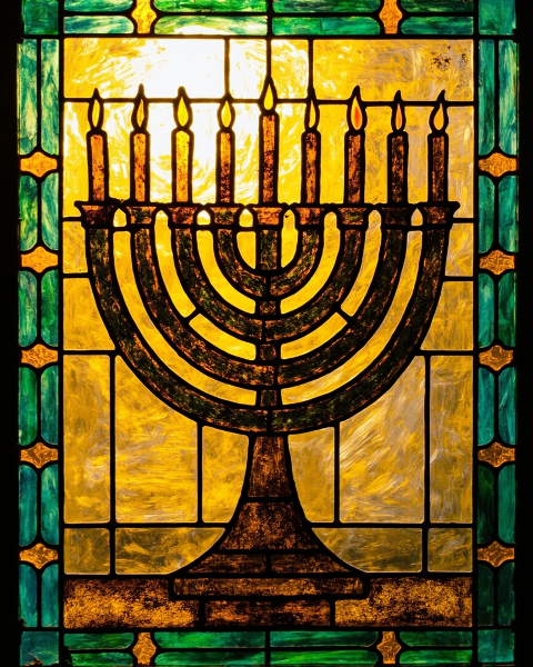 Hanukkah e-card design