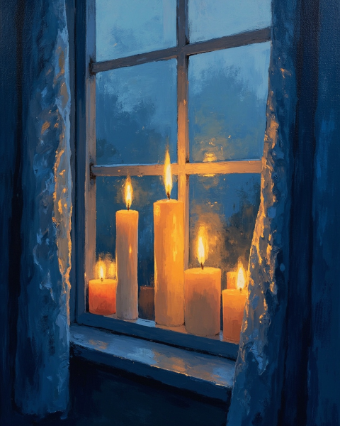 Hanukkah e-card design
