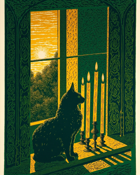 Hanukkah e-card design