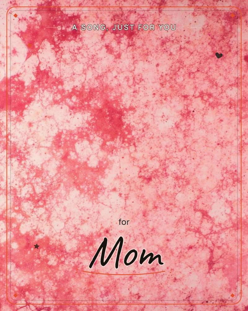 An abstract wash of mottled pink and rose-red spreads across the whole card, bleeding and pooling into blotchy, cloud-like shapes with pale cream gaps…, a just because e-card design